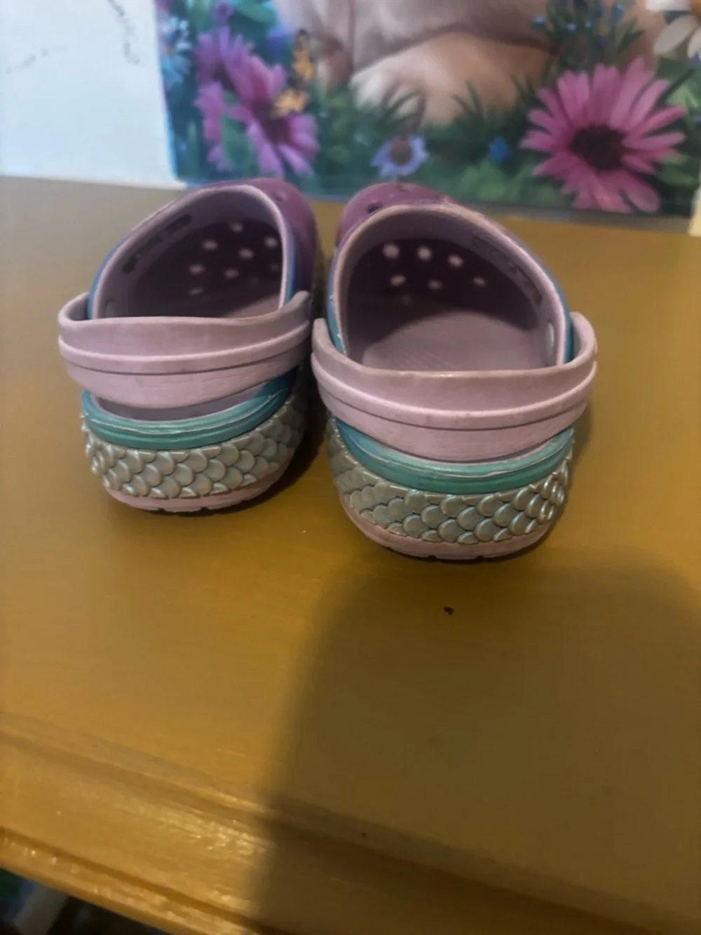 CROCS Kids Purple and Pink Slip-On Clogs